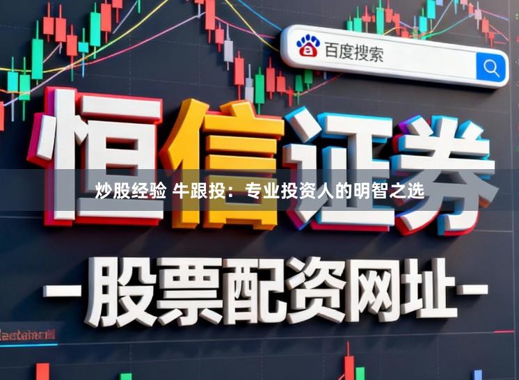 炒股经验 牛跟投：专业投资人的明智之选